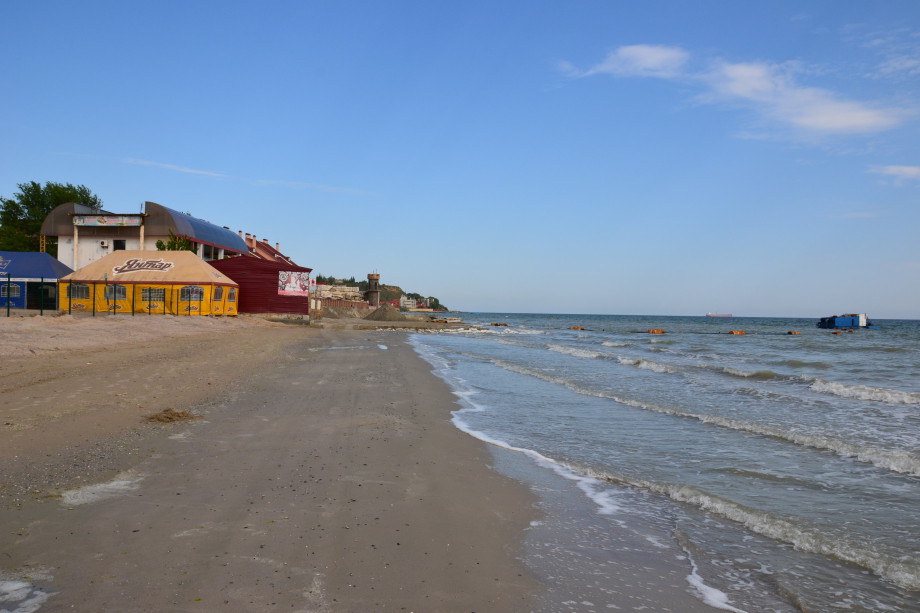 пляж коблево